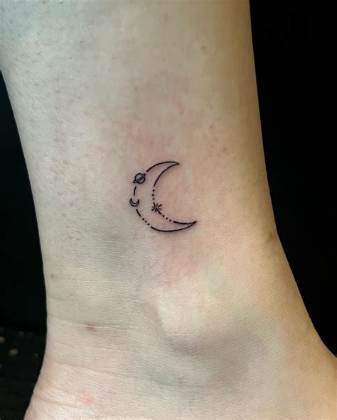 Simple Moon Tattoos: Minimalist Lunar Ink Designs