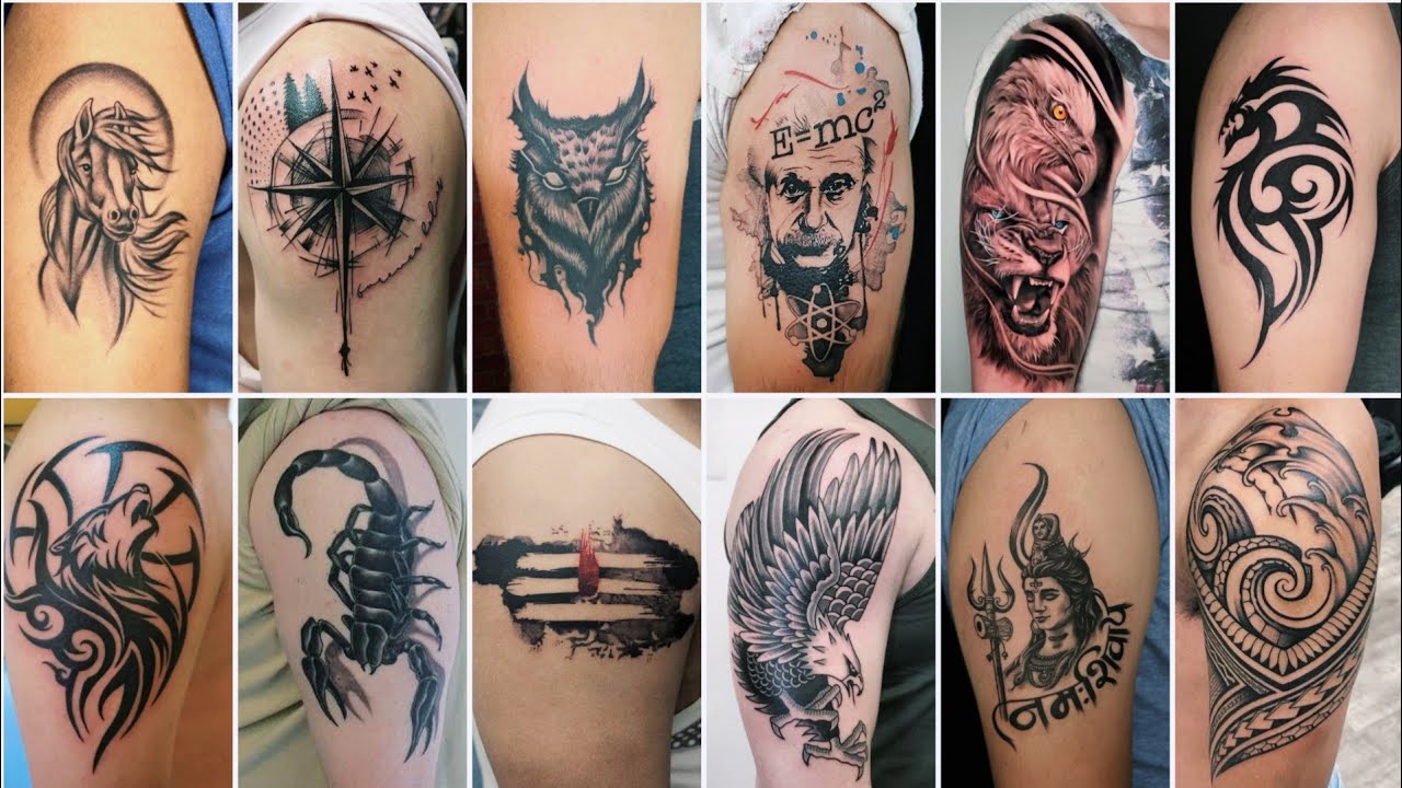 Simple Upper Arm Tattoos For Men