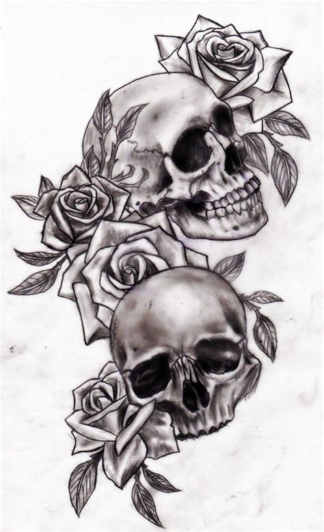 Skull with Roses Tattoo Designs: Dark Beauty Revealed