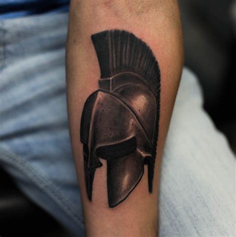 10 Spartan Helmet Tattoo Designs to Inspire