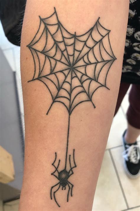 7 Spider in a Web Tattoo Design Ideas