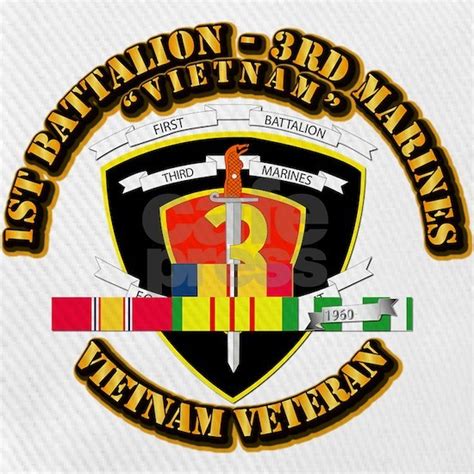 Ssi 2Nd Battalion 3Rd Marines W Vn Svc Ribbon By Aaa Vector