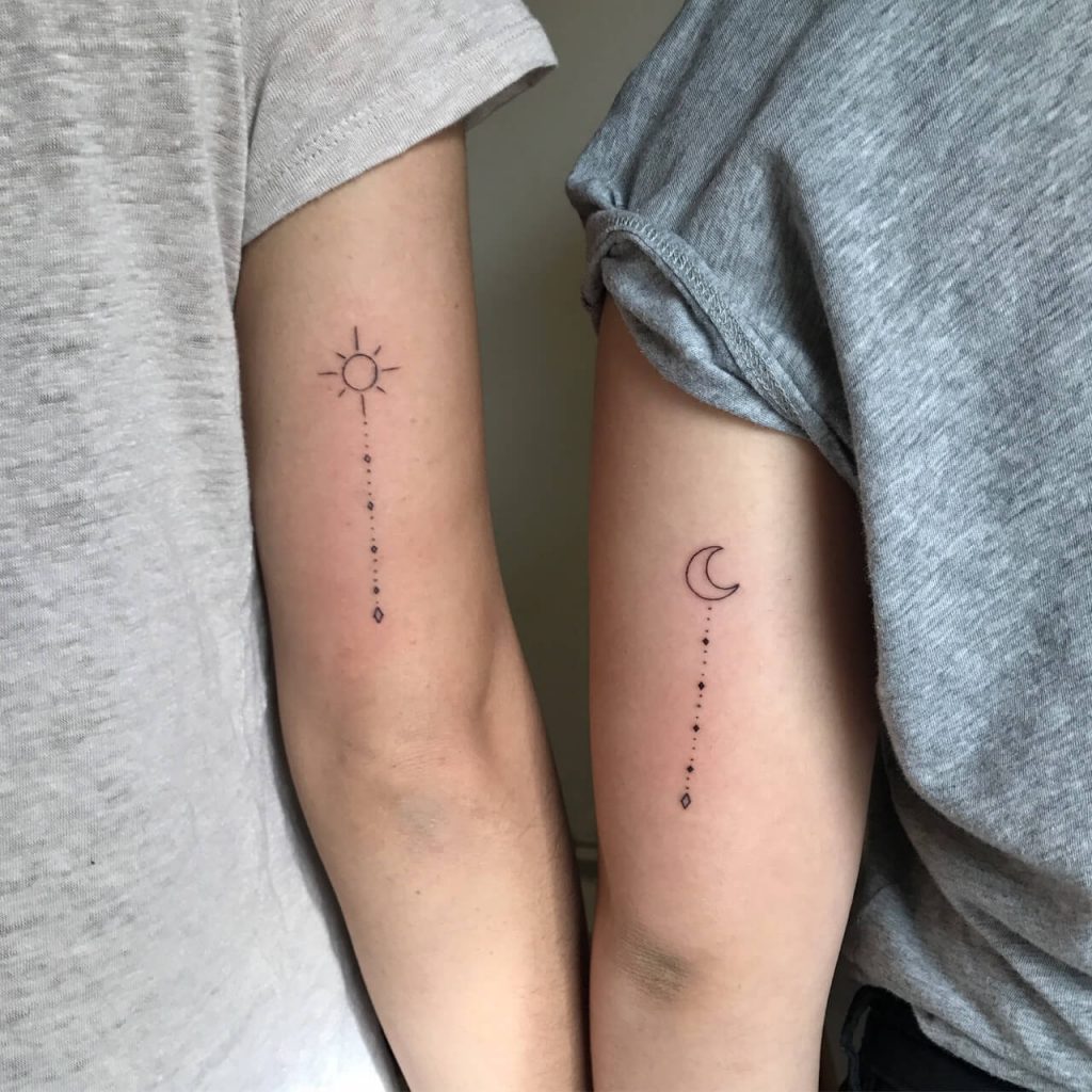 10 Celestial Sun and Moon Tattoo Ideas