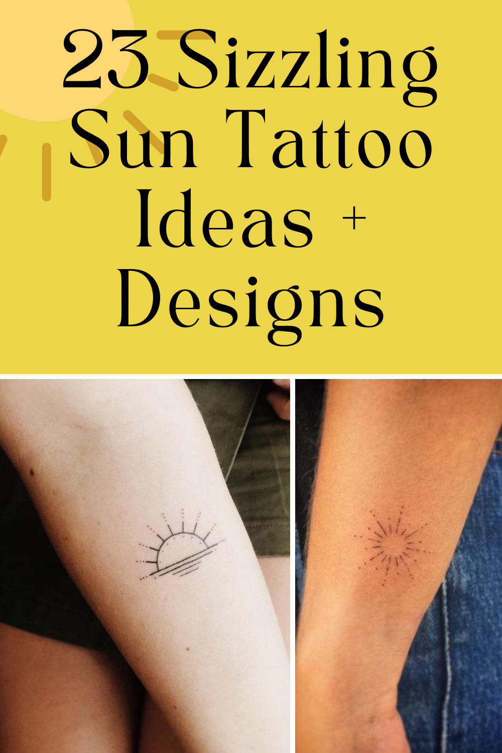 Sun Tattoo Ideas That Shine Bright on Your Skin