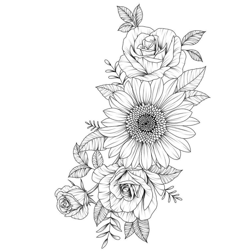 Sunflower Tattoo Designs