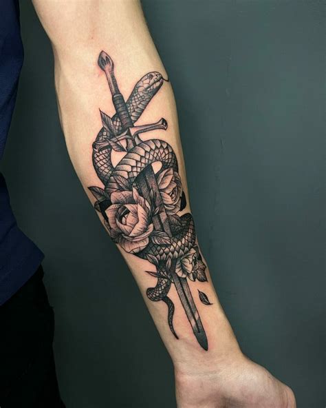 Sword with Snake Tattoo Meaning and Designs