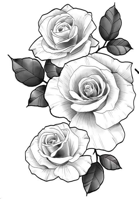 Tattoagem Preto E Branco Rel Gio E Flores Desenhos Rose Tattoos Flower Tattoos Body Art