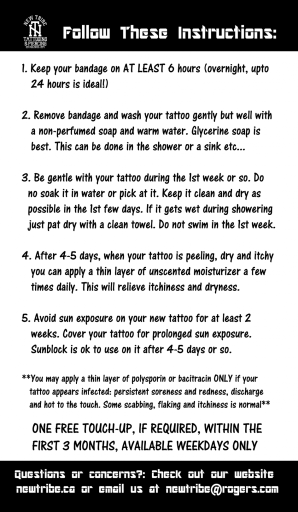 Tattoo Aftercare Guide Tattooprofy