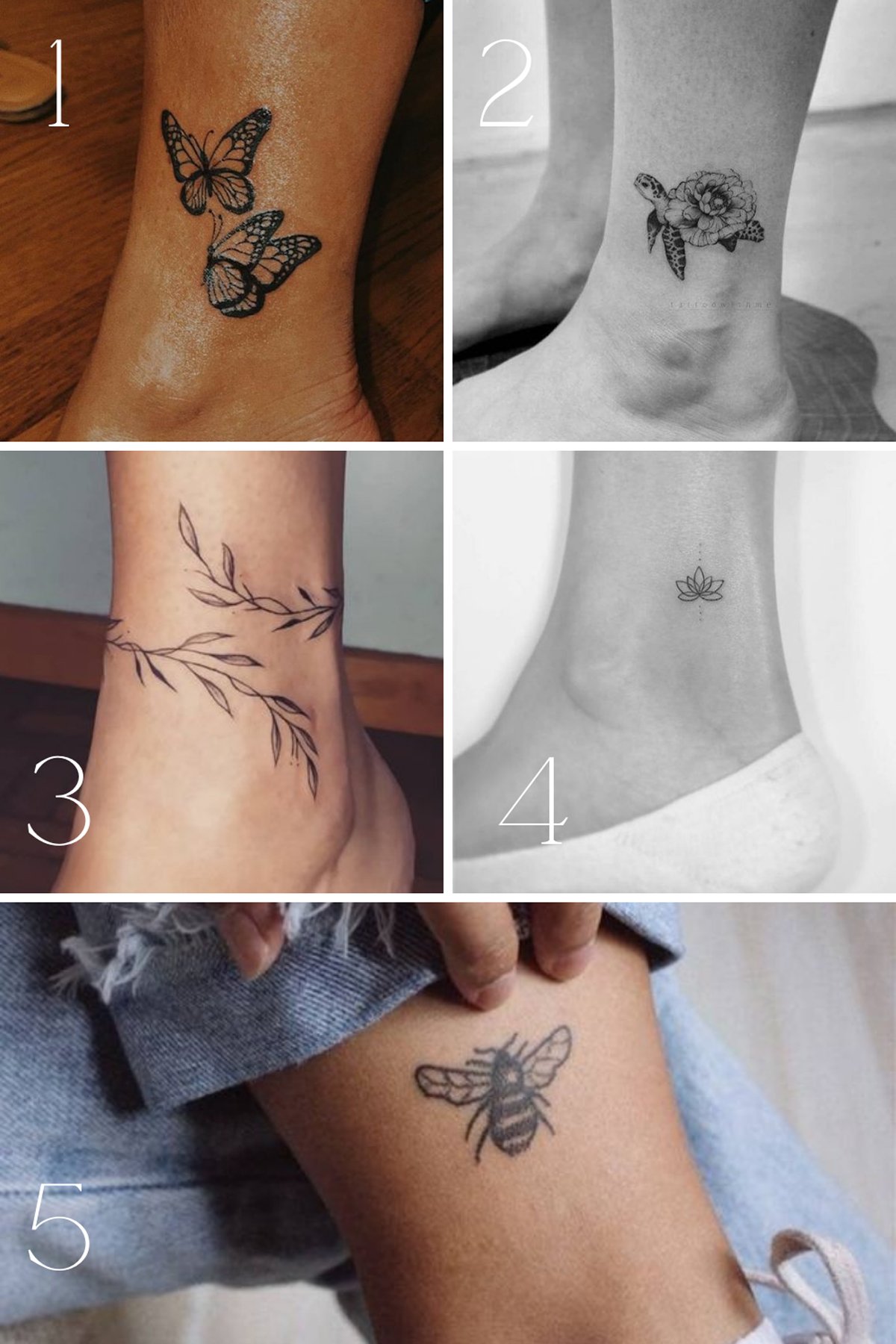 10 Ankle Tattoo Designs You'll Fall in Love With