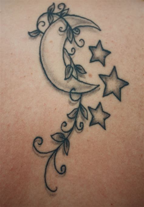 Moon and Stars Tattoo Designs: Celestial Beauty on Skin