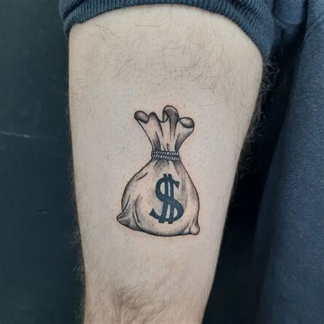 Money Bag Tattoo Designs for Wealth Inspiration