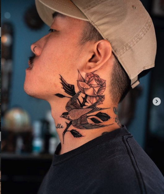 Neck Tattoo Designs to Make a Bold Statement