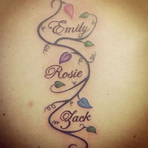 Tattoo Ideas For 4 Children S Names My Tattoo