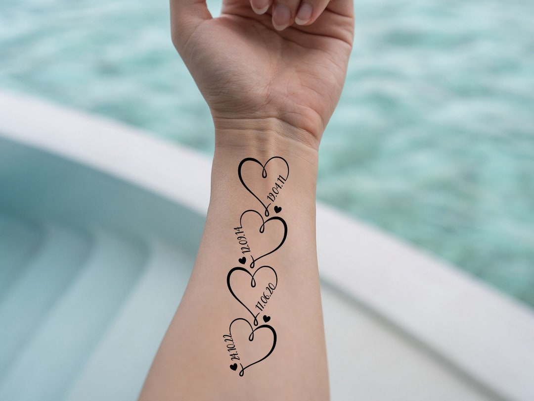 Tattoo Kids Birth Dates Tattoo I D Like This Smaller And