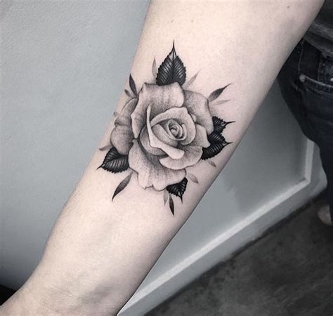 Timeless Beauty of Black and White Rose Tattoos