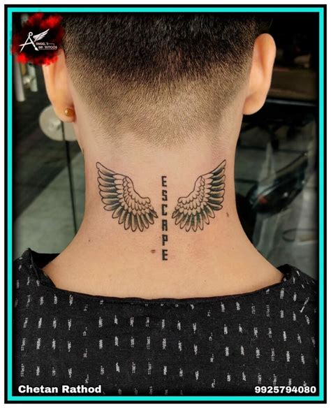 Tattoos on the Back of the Neck Designs