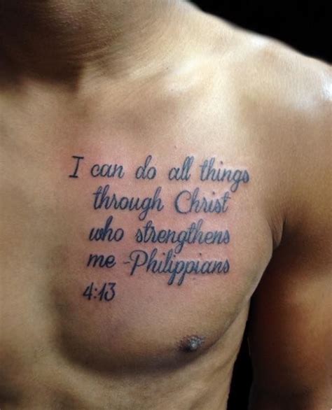 Tattoos Of Bible Verses On Chest