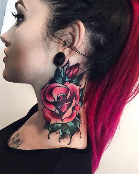 Roses on the Neck: Timeless Tattoo Designs and Meanings