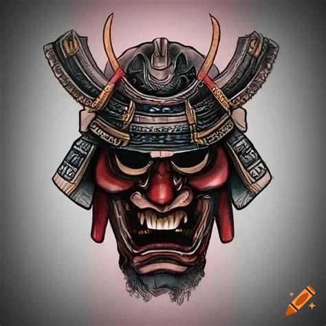 10 Samurai Mask Tattoo Designs and Meanings