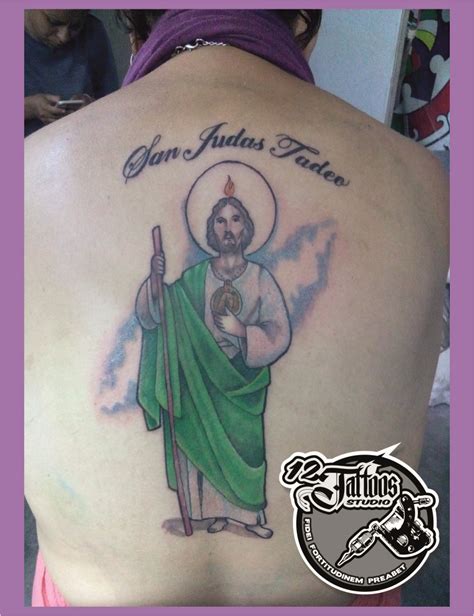 Tatuaje De San Judas Tadeo Por Artedoze Dibujando