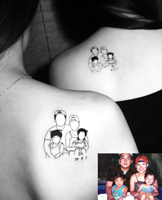 Tatuajes de Familia Unida: Diseños y Significados