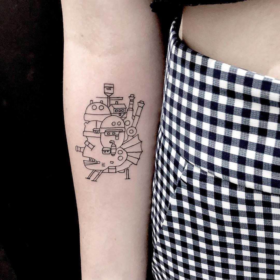 The Best Howls Moving Castle Tattoos Castle Tattoo Howls Moving