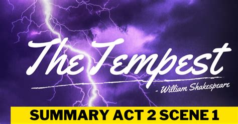 The Tempest Act 2 Summary and Analysis