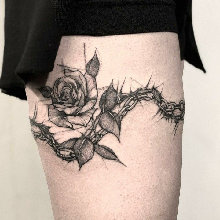 10 Thorn Tattoo Designs with Deep Meaning