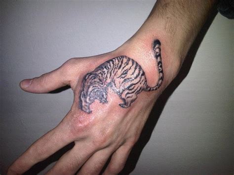 Tiger On Hand Tattoo Kaplan By Baranoid On Deviantart