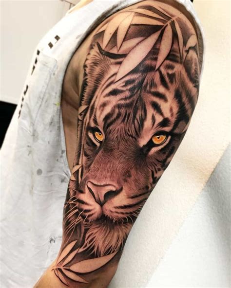 Tiger Tattoo On Shoulder