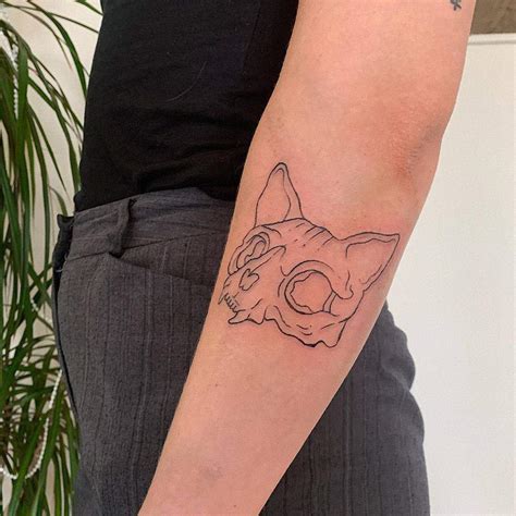 Top 67 Best Cat Skull Tattoo Ideas 2021 Inspiration Guide