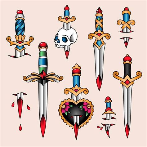 Traditional Dagger Tattoo Meaning