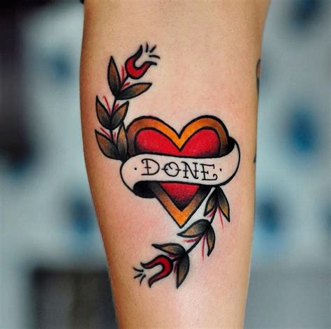 Timeless Symbolism: The Traditional Heart Tattoo Meaning