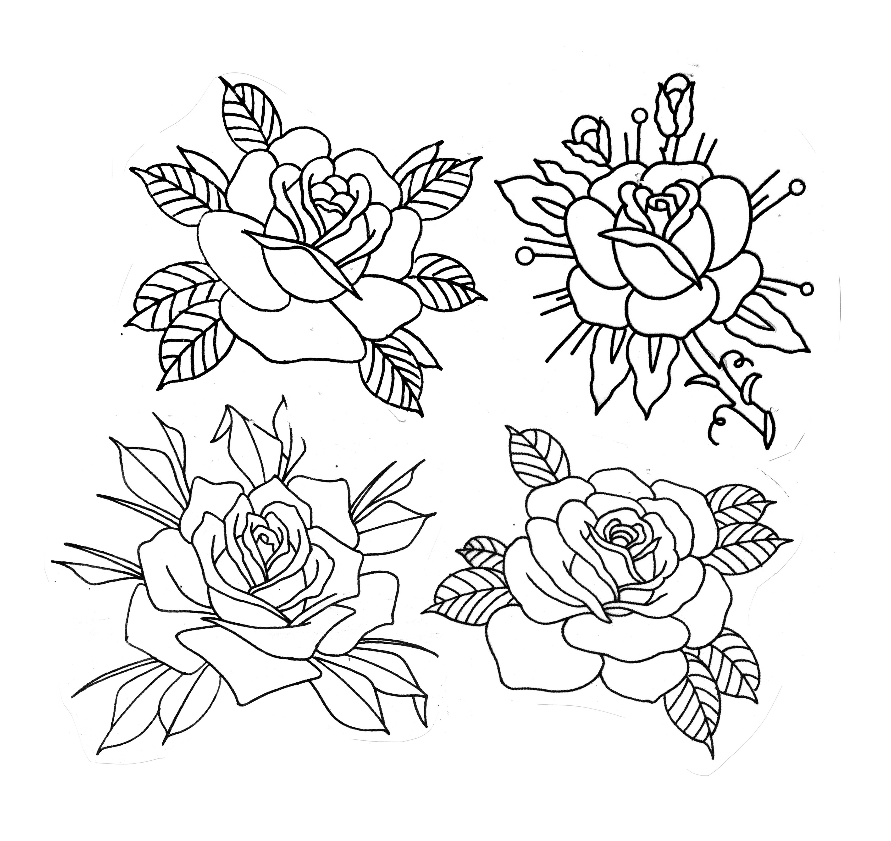 Traditional Tattoo Flash Outlines