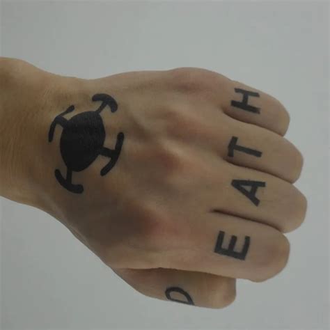 Trafalgar Law Tattoo Free Shipping Worldwide 1 Fan Shop