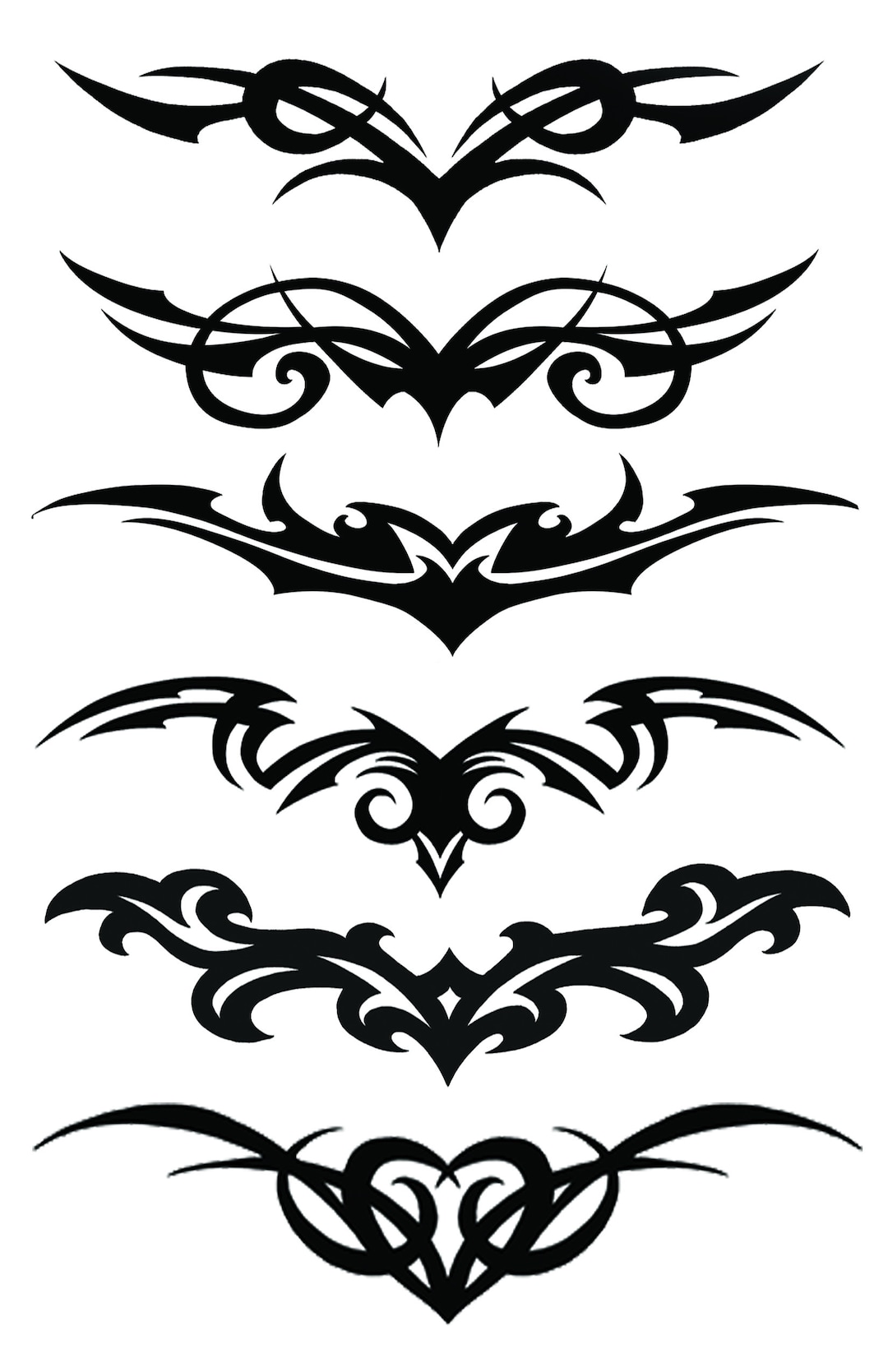 Tramp Stamp Temporary Tattoos Etsy