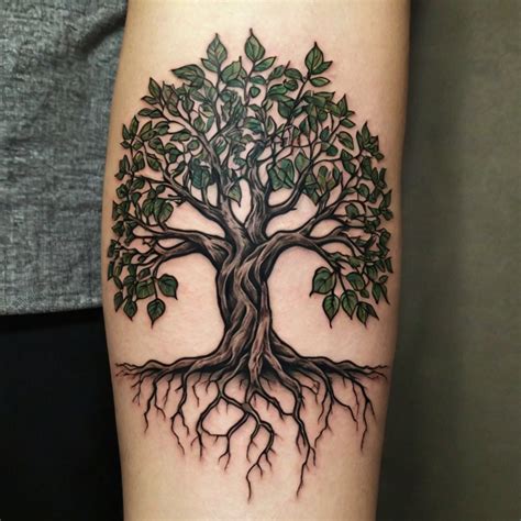 Tree With Roots Tattoo Meaning