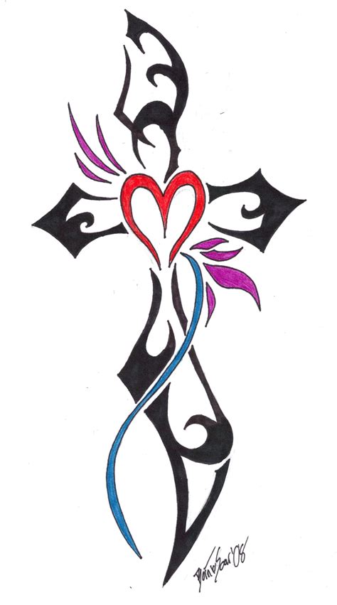 Tribal Cross Tattoos Designs For Women