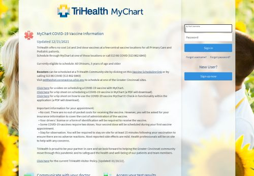 Trihealth Login