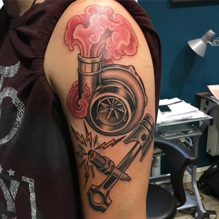 7 Turbocharger Tattoo Designs That Rev Up Your Style