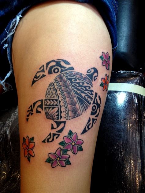 Turtle Polynesian Tattoo Designs and Meanings