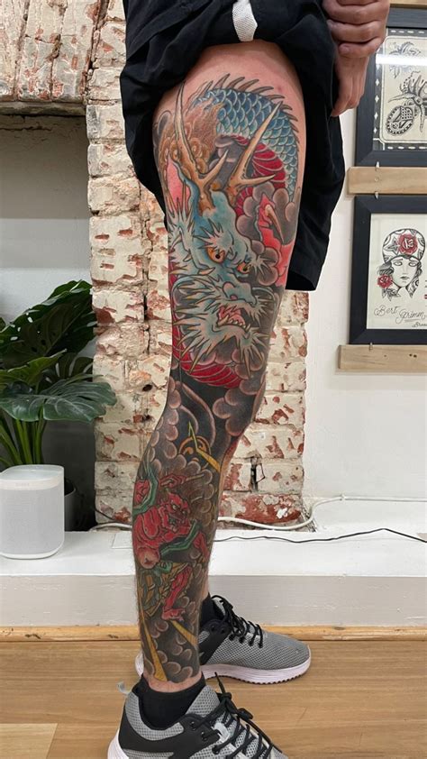 Uncover The Intriguing Beauty Of A Japanese Full Leg Sleeve Tattoo