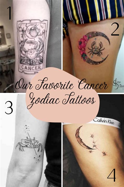 Unique Cancer Zodiac Tattoos