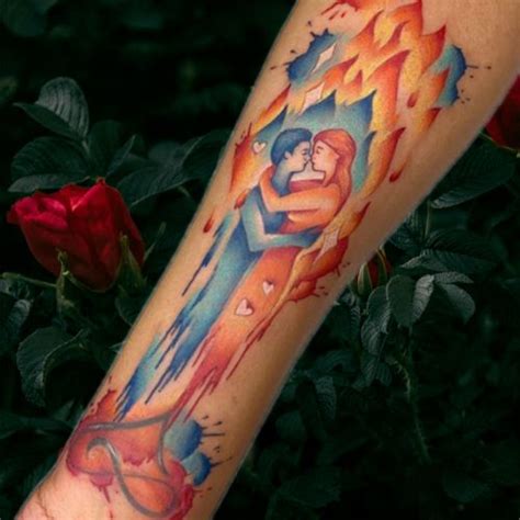 Unique Twin Flame Tattoo Inspiration