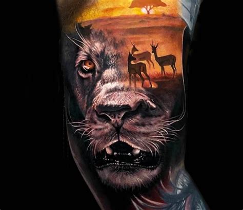 Update 141 Lion Nature Tattoo Vova Edu Vn