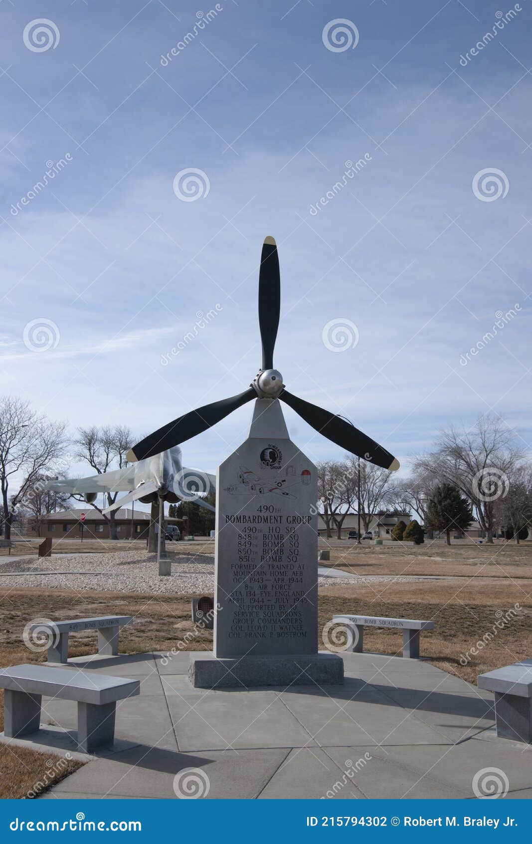 Usaf Memorial Park Mountain Home Air Force Base Idaho Editorial