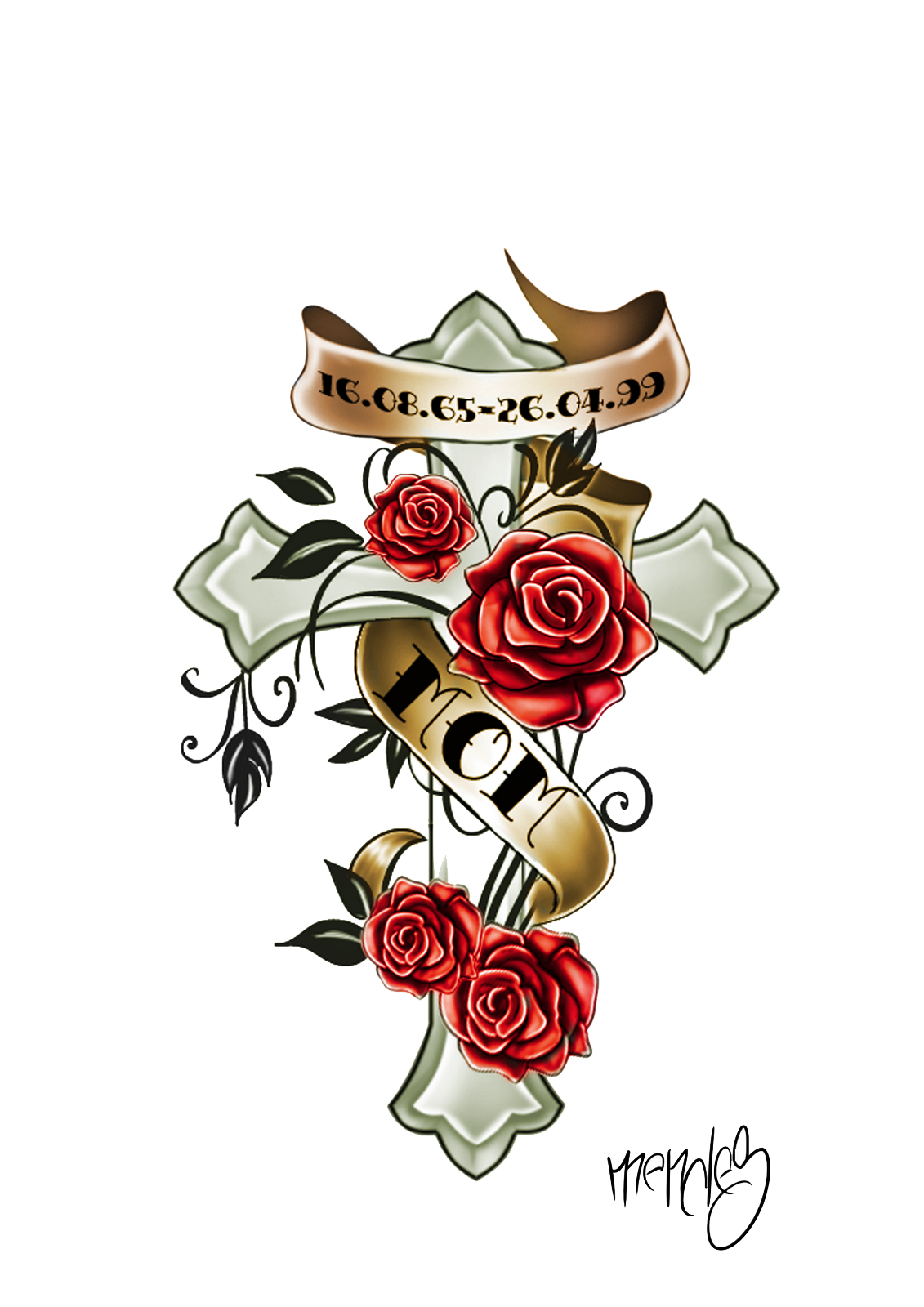 View Rose Tattoo Png Hand Png Wallpaper