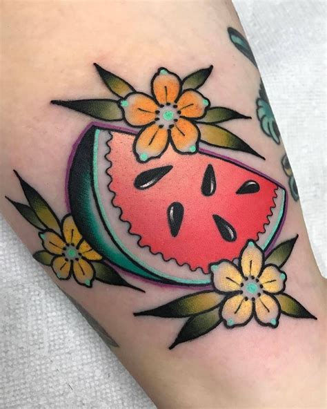 Watermelon Tattoo Designs and Meaning