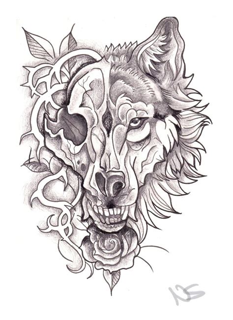 Wolf and Skull Tattoo Meaning and Design Inspiration