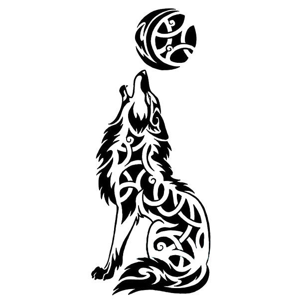 5 Wolf Moon Tattoo Designs to Howl About